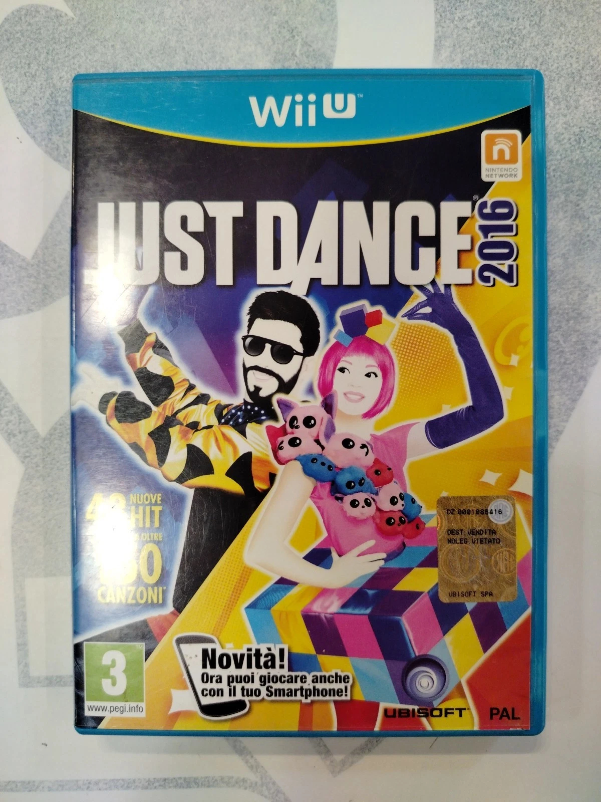 Just Dance 2016 Wii U Nintendo Italiano PAL Triangolo Blu